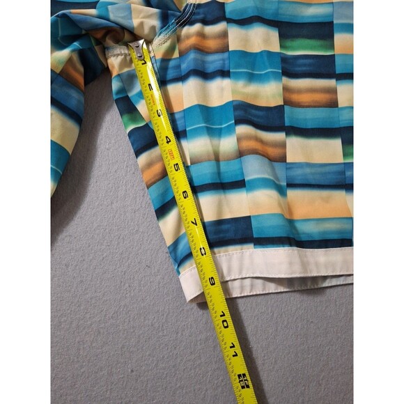 RVCA Danny Fuller Blue Multi Colorblock Unlined Swim Trunks Board Shorts 30 X 9 - Picture 5 of 9